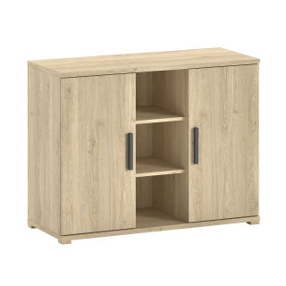 Commode 2 portes COLIN - Panneaux de particules, chêne