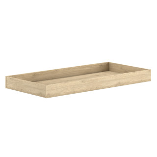Lit gigogne COLIN 90 x 190 cm - Panneaux de particules, chêne