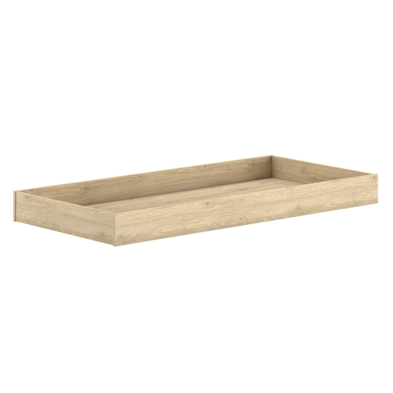 Lit gigogne COLIN 90 x 190 cm - Panneaux de particules, chêne
