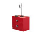Chevet monza chevet TOMBO - MDF, rouge