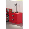 Chevet monza chevet TOMBO - MDF, rouge