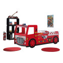 Lit fire truck lit TOMBO 90 x 200 cm - MDF, rouge