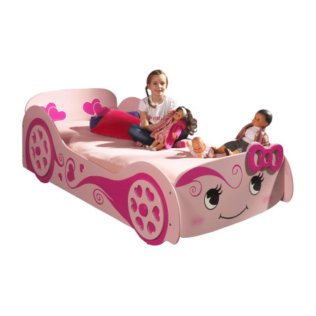 Lit love lit TOMBO 90 x 200 cm - MDF, rose