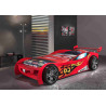Lit lemans lit TOMBO 90 x 200 cm - MDF, rouge