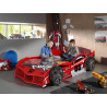 Lit max lit TOMBO 90 x 200 cm - MDF, rouge