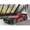 Lit mrx lit TOMBO 90 x 200 cm - MDF, noir
