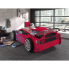 Lit panther power lit TOMBO 90 x 200 cm - MDF, rouge