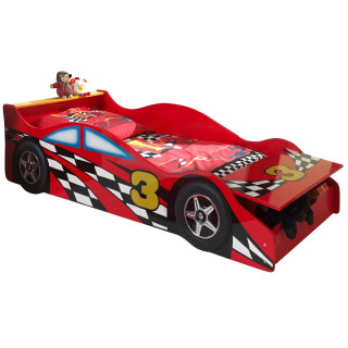 Lit junior junior race lit TOMBO 70 x 140 cm - MDF, rouge