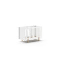 Lit bébé FANETTE 60 x 120 cm - Pin massif, blanc