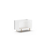 Lit bébé FANETTE 60 x 120 cm - Pin massif, blanc