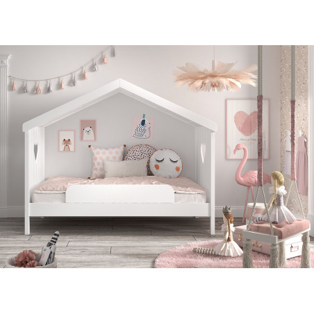 Barrière de lit pour amcb9014 CELESTINE - Pin scandinave, blanc