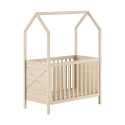 Lit bébé PIERROT 60 x 120 cm - Pin massif, nature