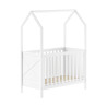 Lit bébé PIERROT 60 x 120 cm - Pin massif, blanc