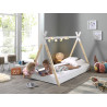 Lit WINONA 90 x 200 cm - Pin massif, nature/blanc