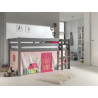 Textiles spring housse pour lit compact camille/pierrot COLOMBINE - 100% Coton, rose