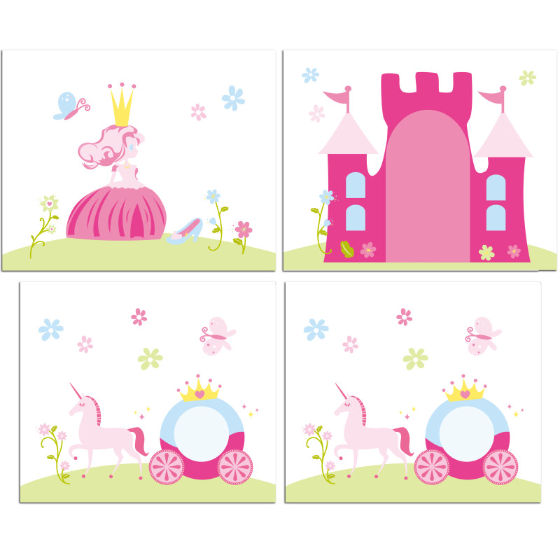 Textiles princess housse pour lit compact camille/pierrot COLOMBINE - 100% Coton, rose