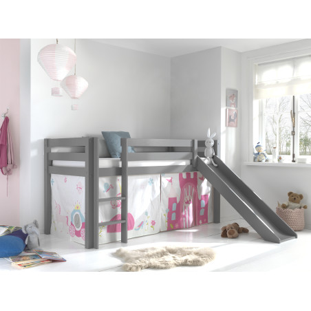 Textiles princess housse pour lit compact camille/pierrot COLOMBINE - 100% Coton, rose