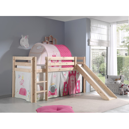 Textiles princess tunnel pour lit compact camille/pierrot COLOMBINE - 100% Polyester, rose