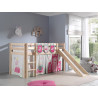 Textiles princess 3 sachets pour lit compact camille/pierrot COLOMBINE - 100% Coton, rose