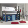 Textiles astro housse pour lit compact camille/pierrot COLOMBINE - 100% Coton, bleu