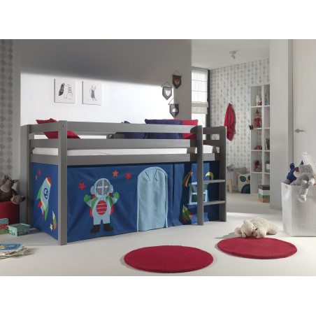 Textiles astro tunnel pour lit compact camille/pierrot COLOMBINE - 100% Polyester, bleu
