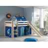 Textiles astro tunnel pour lit compact camille/pierrot COLOMBINE - 100% Polyester, bleu