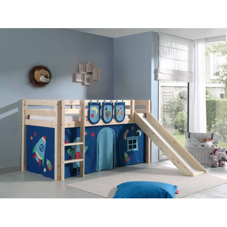 Textiles astro 3 sachets pour lit compact camille/pierrot COLOMBINE - 100% Coton, bleu