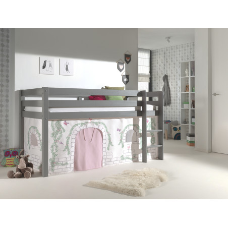 Textiles birdy housse pour lit compact camille/pierrot COLOMBINE - 100% Polyester, rose/blanc