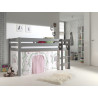 Textiles birdy housse pour lit compact camille/pierrot COLOMBINE - 100% Polyester, rose/blanc