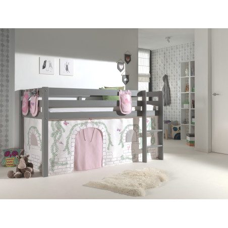 Textiles birdy 3 sachets pour lit compact camille/pierrot COLOMBINE - 100% Polyester, rose/blanc