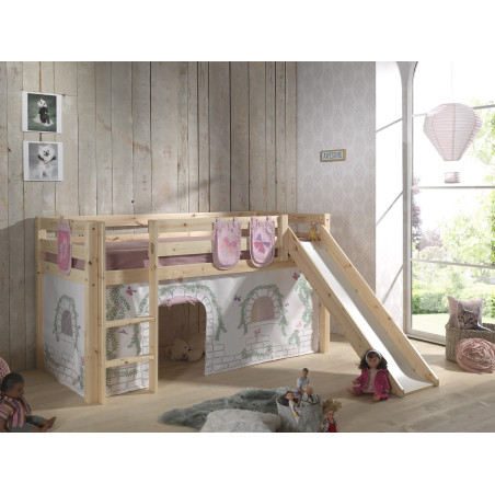 Textiles birdy 3 sachets pour lit compact camille/pierrot COLOMBINE - 100% Polyester, rose/blanc