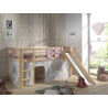Textiles birdy 3 sachets pour lit compact camille/pierrot COLOMBINE - 100% Polyester, rose/blanc