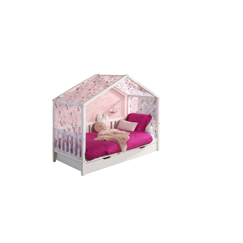 Textile sebastien voile papillon pour dahk9010/dahk9014/dazh9010/dazh9014 COLOMBINE - 100% Polyester, blanc