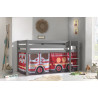 Textiles fire truck housse pour lit compact camille/pierrot COLOMBINE - 100% Coton, rouge