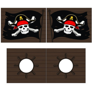 Textiles caribian pirates housse pour lit compact camille/pierrot COLOMBINE - 100% Polyester, brun