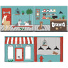 Textiles pet shop housse pour lit compact camille/pierrot COLOMBINE - 100% Coton, bleu