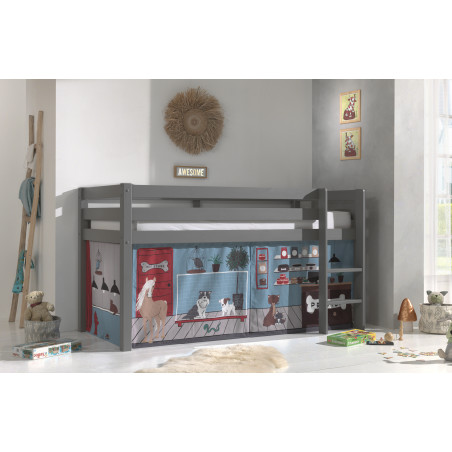 Textiles pet shop housse pour lit compact camille/pierrot COLOMBINE - 100% Coton, bleu