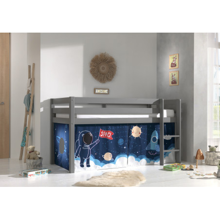 Textiles space shuttle housse pour lit compact camille/pierrot COLOMBINE - 100% Polyester, bleu