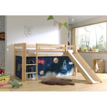 Textiles space shuttle housse pour lit compact camille/pierrot COLOMBINE - 100% Polyester, bleu