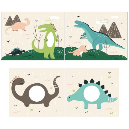 Textiles dino housse pour lit compact camille/pierrot COLOMBINE - 100% Coton, beige
