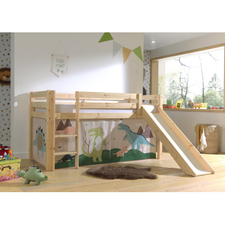 Textiles dino housse pour lit compact camille/pierrot COLOMBINE - 100% Coton, beige