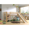 Textiles dino housse pour lit compact camille/pierrot COLOMBINE - 100% Coton, beige