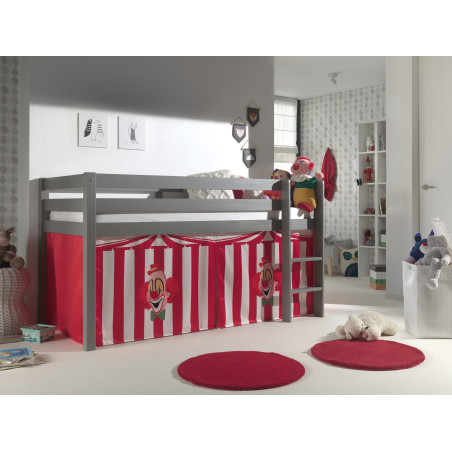 Textiles chucky housse pour lit compact camille/pierrot EDWIGE - 100% Polyester, rouge