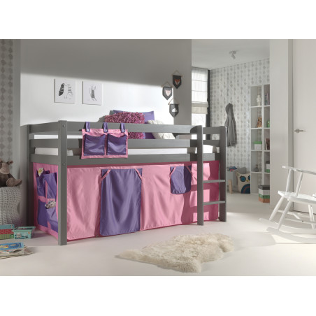 Textiles bella housse pour lit compact camille/pierrot EDWIGE - 100% Polyester, rose