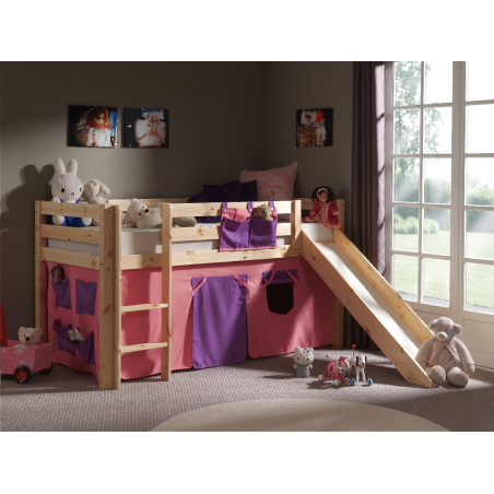 Textiles bella housse pour lit compact camille/pierrot EDWIGE - 100% Polyester, rose