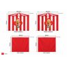 Housse textile motif Chucky pour lit mi-hauteur CAMILLE et PIERROT - 100 % polyester, rouge