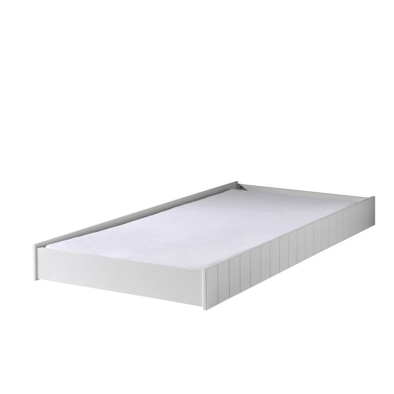 Lit gigogne CAPUCINE 90 x 190 cm - MDF, blanc
