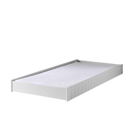 Lit gigogne CAPUCINE 90 x 190 cm - MDF, blanc