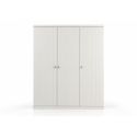 Armoire 3 portes CAPUCINE - MDF, blanc