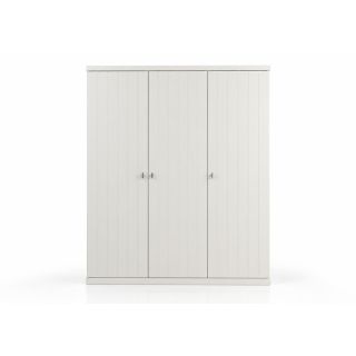 Armoire 3 portes CAPUCINE - MDF, blanc